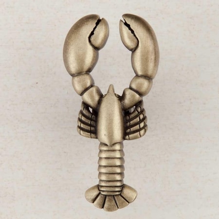Acorn Mfg Artisan Collection Lobster Knob, Antique Brass DP8AP